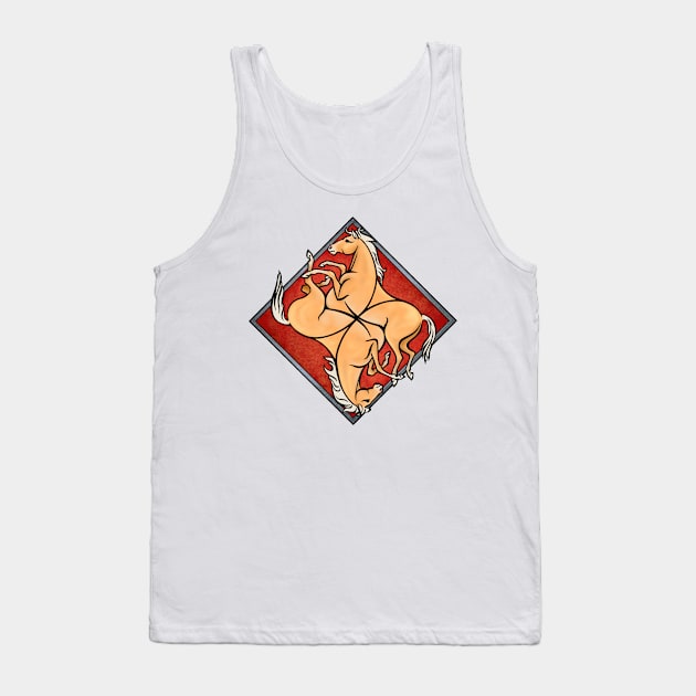 Interlaced Horses Tank Top by Hareguizer